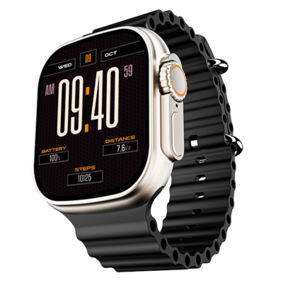 boAt Wave Genesis | Smartwatch with 1.96″ (4.97cm) Big HD Display, BT Calling, Luxurious Metal Body, Functional Crown