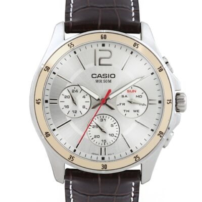 Casio Enticer Men Silver Analogue watch A835 MTP-1374L-7AVDF