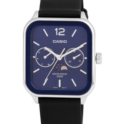 CASIO Men Leather Bracelet Style Straps Analogue Watch A2185