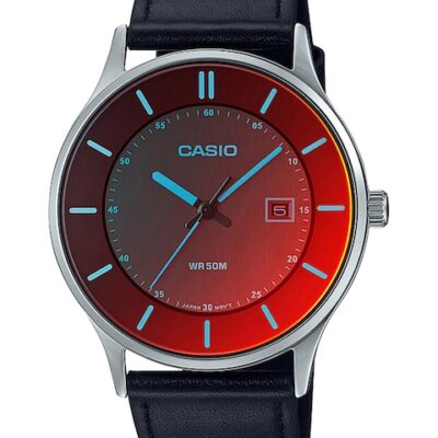 CASIO Men Leather Straps Analogue Watch A2112