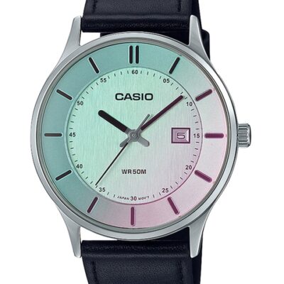 CASIO Men Leather Straps Analogue Watch A2113