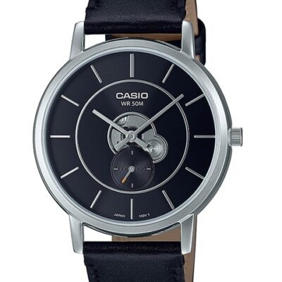 CASIO Men Leather Straps Analogue Watch A2130