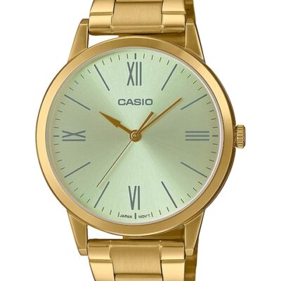 CASIO Men Silver Dial & Gold Stainl...