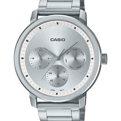 CASIO Men Silver Patterned Dial & S...