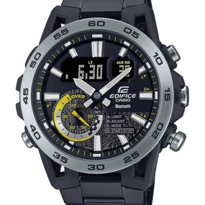 CASIO Men Stainless Steel Bracelet Straps Analogue Chronograph Watch ED576 ECB-40DC-1ADF