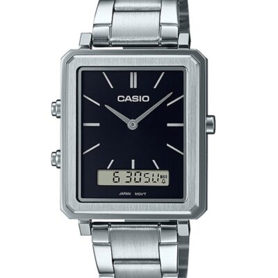 CASIO Men Stainless Steel Bracelet Style Strap Analogue Watch A2083