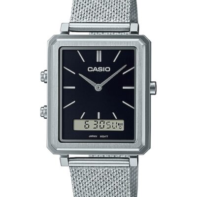 CASIO Men Stainless Steel Bracelet Style Strap Analogue Watch A2085