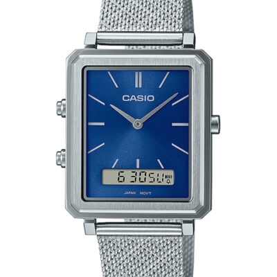CASIO Men Stainless Steel Bracelet Style Strap Analogue Watch A2086