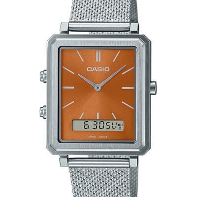 CASIO Men Stainless Steel Bracelet Style Strap Analogue Watch A2088
