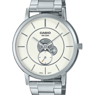 CASIO Men Stainless Steel Bracelet Style Straps Analogue Watch