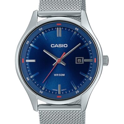 CASIO Men Stainless Steel Bracelet Style Straps Analogue Watch A2107