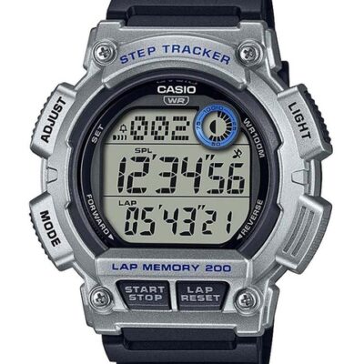 CASIO Unisex Grey Dial & Black Straps Digital Watch – D244