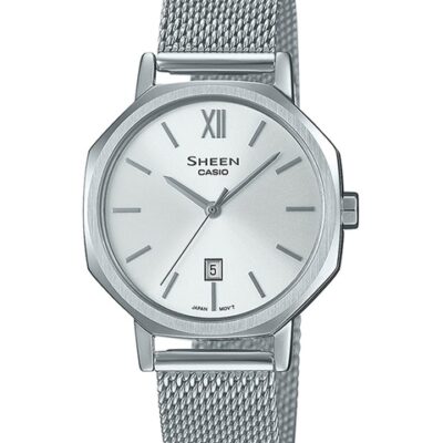 CASIO Women Embellished Stainless Steel ...