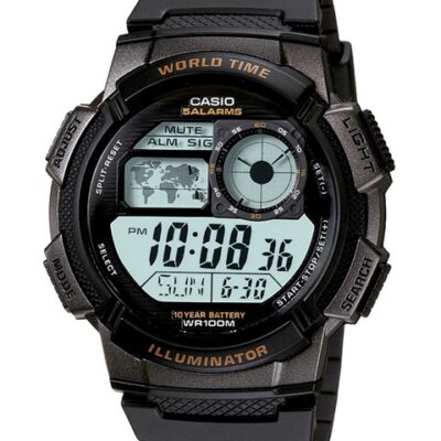 Casio Youth Digital Men Black Digital watch D080 AE-1000W-1AVDF