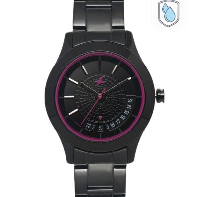 Fastrack All Nighters Unisex Black Analo...