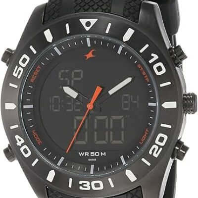 Fastrack Casual Analog-Digital Black Dial Men’s Watch-NL38034NP01/NP38034NP01