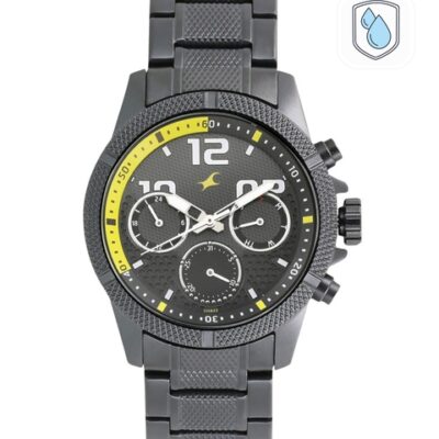 Fastrack Loopholes Men Charcoal Analogue...