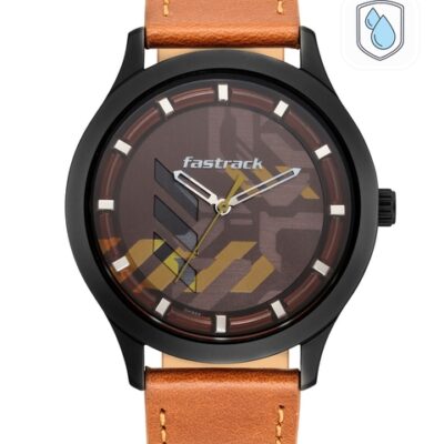 Fastrack Men Brown Analogue Watch 3250NL02