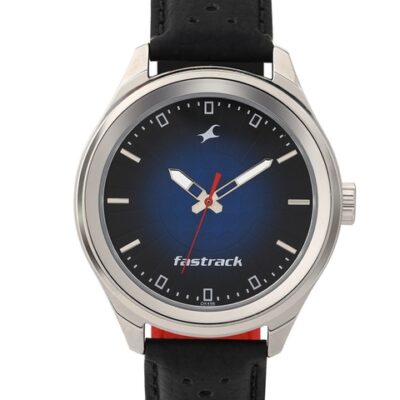 Fastrack Men Leather Strap Analogue Watch