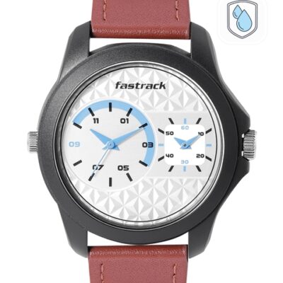 Fastrack Men Leather Straps Analogue Wat...