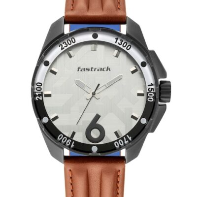Fastrack Men Silver-Toned Analogue Watch...