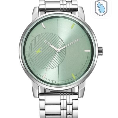 Fastrack Men Silver-Toned Brass Dial &#0...