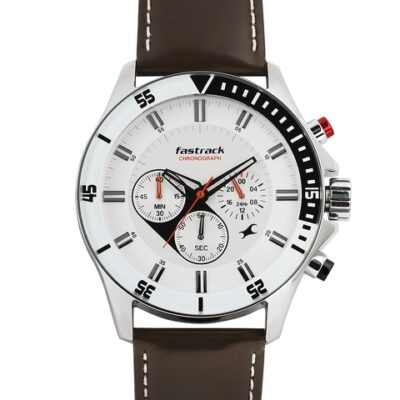 Fastrack Men White Dial Watch ND3072SL01
