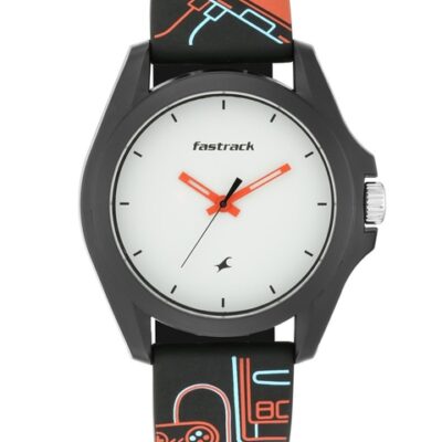 Fastrack Round Dial & Straps Analogue Watch 68011PP01
