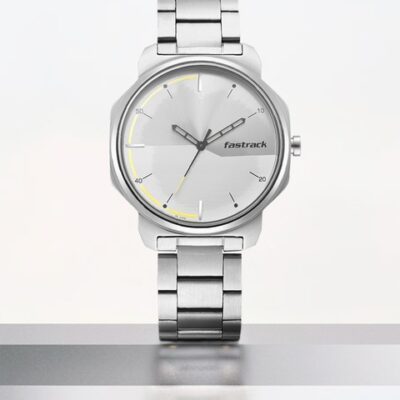 Fastrack STUNNERS 1.0 Men Silver-Toned A...