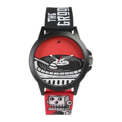 Fastrack Unisex Red Printed Dial & ...