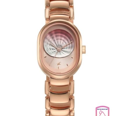 Fastrack Women Brass Mother of Pearl Dia...