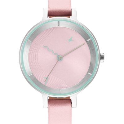 Fastrack Women Pink Brass Dial Analogue ...