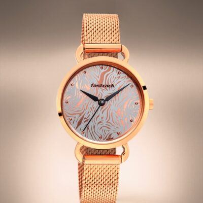Fastrack Women Rose Gold Analogue Watch ...