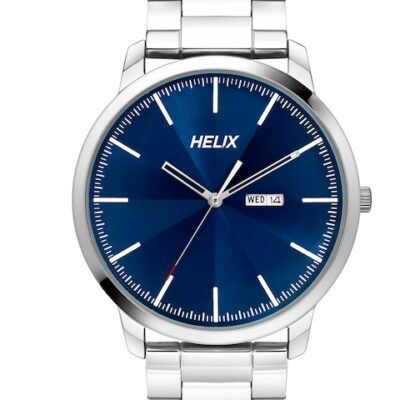 Helix Men Brass Printed Dial & Stai...