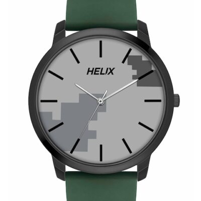 Helix Men Brass Printed Dial & Stra...