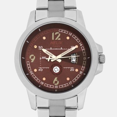 Helix Men Brown Analogue Watch – TW023HG15