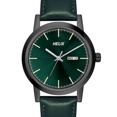 Helix Men Green Brass Dial & Green ...