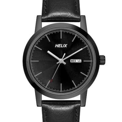 Helix Men Leather Straps Analogue Watch ...