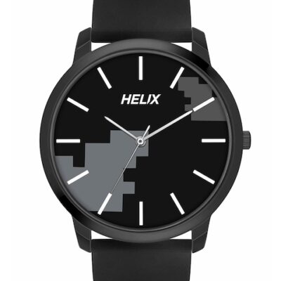 Helix Men Printed Round Dial & Stra...