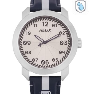 Helix Men Silver-Toned Analogue Watch TW...