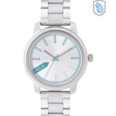Helix Women Silver-Toned Dial & Sil...