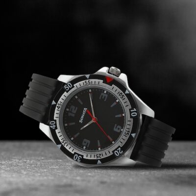 Sonata Men Black Dial Watch NF7930PP02J
