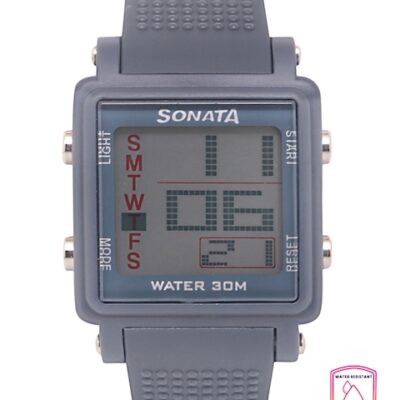 Sonata Men Grey Digital Watch NH77043PP0...