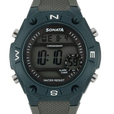 Sonata Men Ocean Series Grey Digital Watch 77033PP01