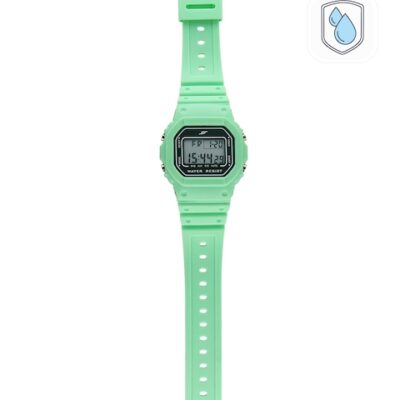 Sonata Unisex Green Dial & Straps Digital Watch 77122PP05