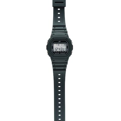 Sonata Unisex Grey Dial & Bracelet Style Straps Digital Watch 77122PP01