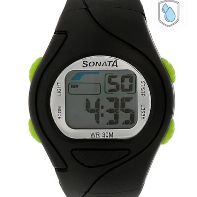 Sonata Unisex Grey Digital Watch NH87011PP01