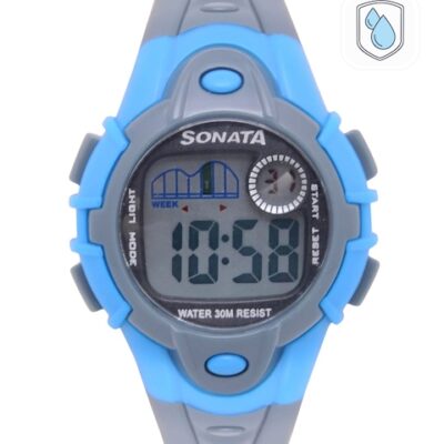 Sonata Unisex Grey Digital Watch NH87012PP03