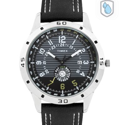 Timex Men Black & Grey Dial Watch T...