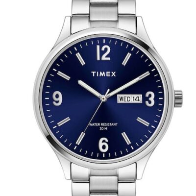 Timex Men Brass Dial & Stainless Steel Bracelet Style Straps Analogue Watch TWEG18420